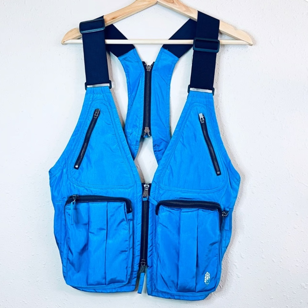 FP Movement by Free People - Outdoors Pursuit Utility Women's Blue Vest - O/S - Picture 8 of 11